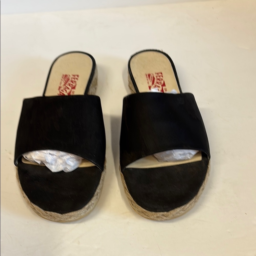 Salvatore Ferragamo Black Suede Slides - Picture 2 of 8